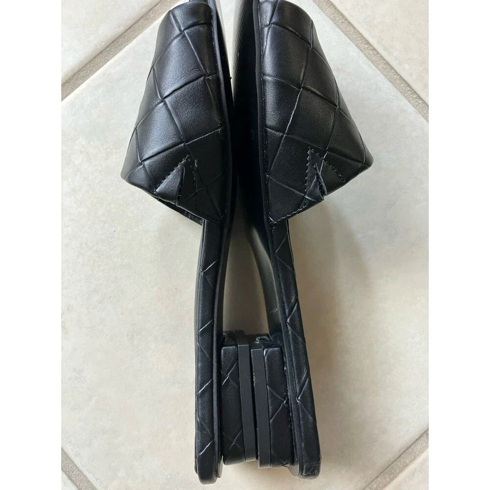 Articles of Society Parma Black Slide Flat Sandals Sz 8 Minimalist Slip On NEW